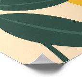  citroen: naadloze fruittextuur. poster (Hoek)