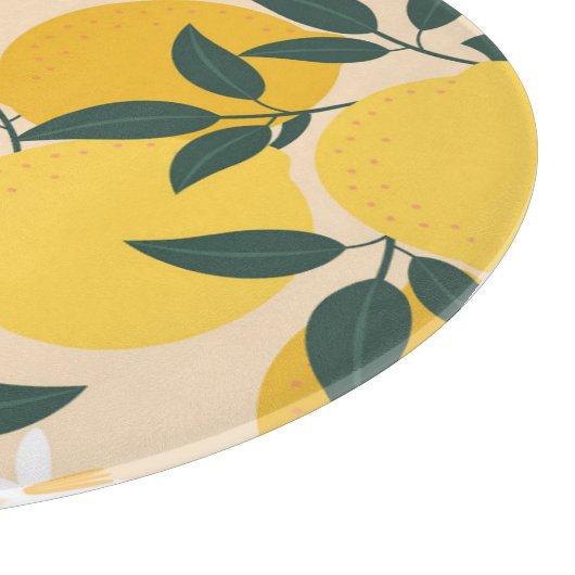  citroen: naadloze fruittextuur. snijplank (Hoek)