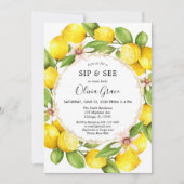 Citroen nippen en zien, ontmoeten en begroeten bab kaart (Voorkant)