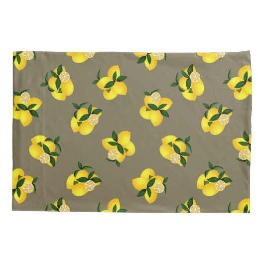 Citroen Olijf Kussensloop (Achterkant)