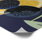 Citroen, olijftak, naadloze vintage. poster (Hoek)