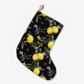 Citroen, olijftakken: waterverf. kleine kerstsok (Voorkant (Hangend))