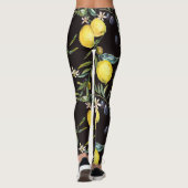 Citroen, olijftakken: waterverf. leggings (Achterkant)