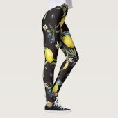 Citroen, olijftakken: waterverf. leggings (Rechts)