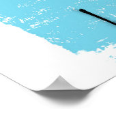 Citroen op blauw Poster kunst aan de muur (Hoek)