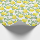  citroen Patroon Gift Wrap / Craft Paper Cadeaupapier (Hoek)