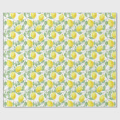  citroen Patroon Gift Wrap / Craft Paper Cadeaupapier (Vlak)