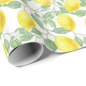  citroen Patroon Gift Wrap / Craft Paper Cadeaupapier (Rol Hoek)