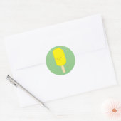 Citroen Popsicle Cartoon Tekening Ronde Sticker (Envelop)