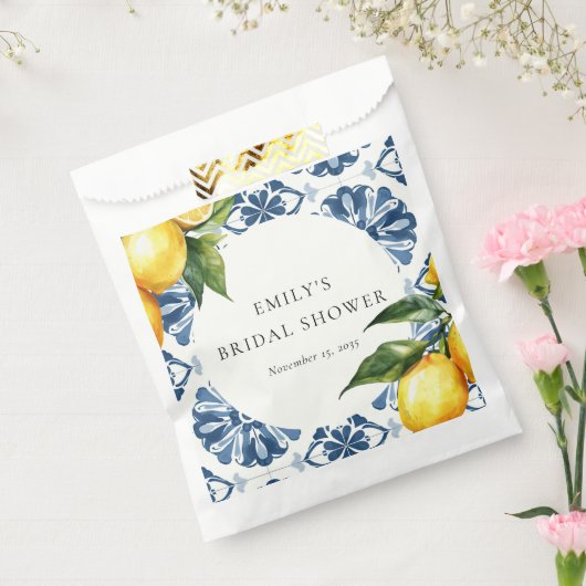 Citroen Positano Italiaanse Bruidsdouche Bedankzakje (Gezegeld)