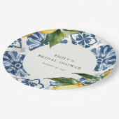 Citroen Positano Italiaanse Bruidsdouche Papieren Bordje (Gekanteld)