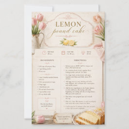 Citroen Pound Cake, Roze Tulpen Rustic Boerderijst