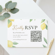 Citroen QR Code Huwelijks RSVP Kaart