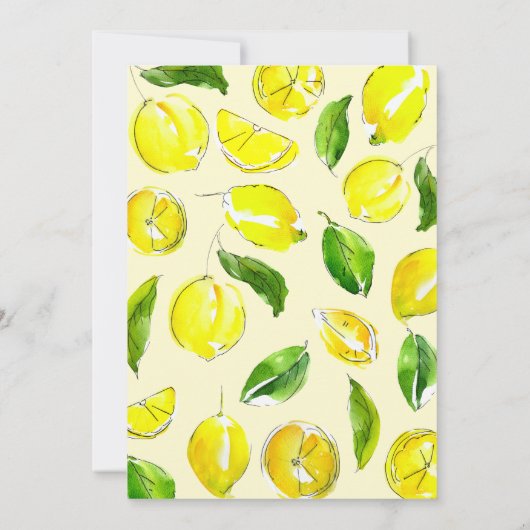 Citroen Retro Arch Kleine Cutie Geel Baby shower Kaart (Achterkant)