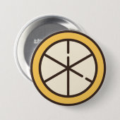 citroen ronde button 7,6 cm (Voorkant /achterkant)
