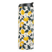  citroen & roze bloesempatroon thermosbeker (Gedraaid links)