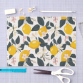 citroen & roze bloesempatroon tissuepapier (Craft)