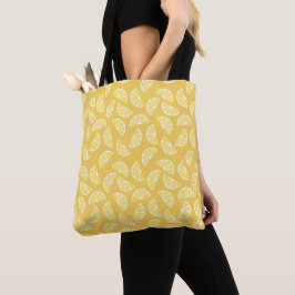 Citroen Schijfjes Print Sinaasappel Schijf Illustr Tote Bag