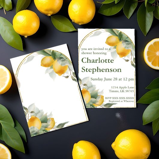 Citroen Shower Uitnodiging