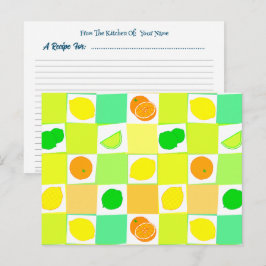 Citroen Sinaasappels Limes Citrus Bewerkbare Recep Briefkaart