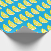 Citroen Slice Patroon Wrapping Paper Cadeaupapier (Hoek)