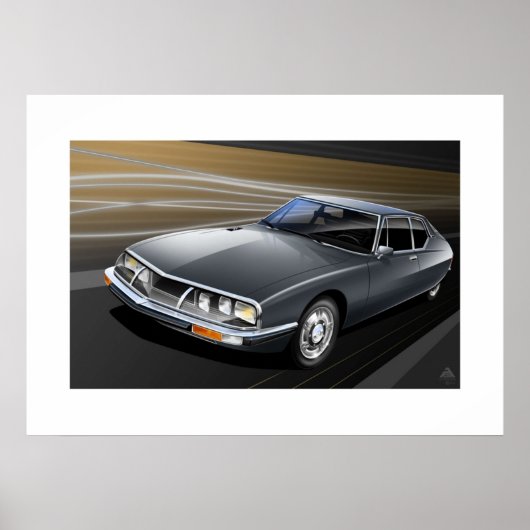 Citroen SM Art Poster (Voorkant)