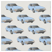Citroen SM Ice Blue Fabric Stof (Swatch)