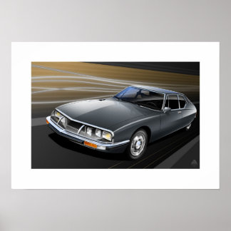 Citroen SM Poster Illustratie