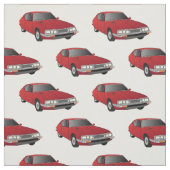 Citroen SM Red Fabric Stof (Swatch)