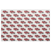 Citroen SM Red Fabric Stof (Fat Quarter)
