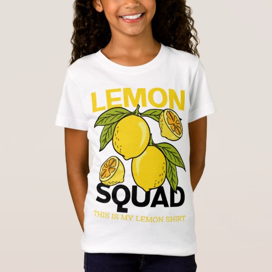 Citroen Squad Grappige limonade Zomer Citrus Fruit T-shirt (Voorkant)