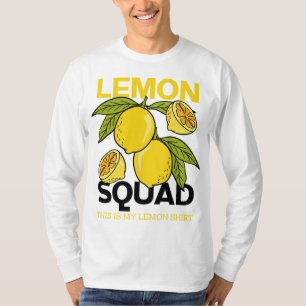 Citroen Squad Grappige limonade Zomer Citrus Fruit T-shirt