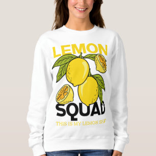 Citroen Squad Grappige limonade Zomer Citrus Fruit Trui