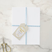 Citroen Strepen Baby Borrel Cadeaulabel (Met Touw)