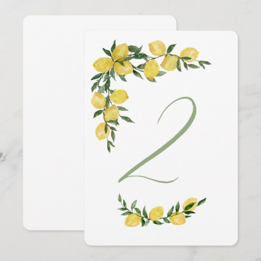 Citroen Tafel Nummer 2 Kaart (Voorkant / Achterkant)