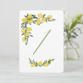 Citroen Tafel Nummer Een Kaart (Staand voorkant)