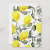 Citroen tak bruiloft uitnodigingen | geel (Achterkant)