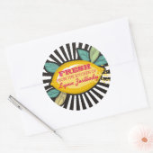 Citroen tak groovy roggen chef catering bakkerij ronde sticker (Envelop)