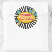 Citroen tak groovy roggen chef catering bakkerij ronde sticker (Tas)