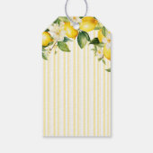 Citroen Tak Mediterraan Zomer Bruiloft Cadeaulabel (Achterkant)