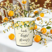 Citroen Tak Mediterraan Zomer Bruiloft Feest Papieren Bekers