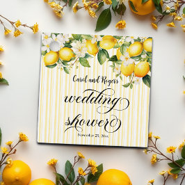 Citroen Tak Mediterraan Zomer Bruiloftsfeest Bedankjes Labels