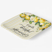 Citroen Tak Mediterraanse Zomer Bruidsdouche Papieren Bordje (Gebogen)