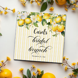 Citroen Tak Mediterrane Bruiloft Brunch voor de Br Bedankjes Labels