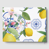 Citroen Tegels Italiaans La Dolce Vita bruiloft Gastenboek (Achterkant)