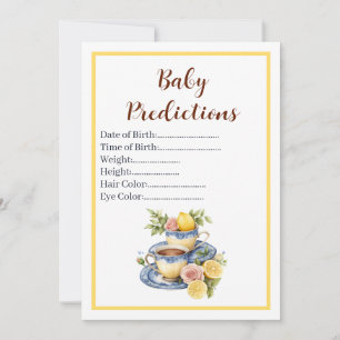 Citroen Theekom Baby Shower Voorspellingen Spelkaa