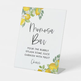 Citroen Thema Baby Shower Momosa Bar Bord Reclamebord Met Voetstuk
