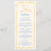 Citroen Thema Gele Strepen Plat Menu (Voorkant)