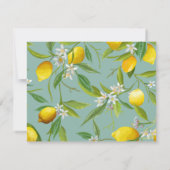 Citroen Thema Gepersonaliseerde Flat Note Kaart Notitiekaartje (Achterkant)