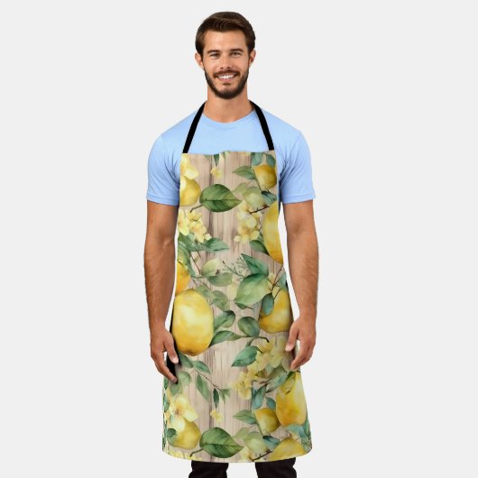 Citroen-thema keuken schort (Gedragen)